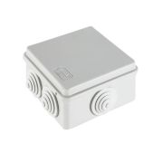 JBS101 Коробка распределительная о/п, 100х100х55мм 6 вых., IP44 цвет серый Экопласт