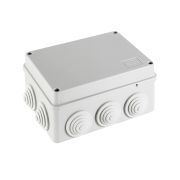 JBS150 Коробка распределительная о/п, 150х110х70мм 10 вых., IP55 цвет серый (упаковка DIY) Экопласт