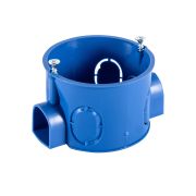 Коробка установочная D60x40мм со стык. ушками межцентр. 71мм, IP20, цвет синий (1шт) Экопласт