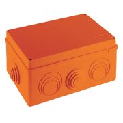 JBS210 Коробка огн. E110, о/п 210х150х100мм, без галогена,8 вых., IP55, 8P, (1,5-10 мм?), цвет оранж. Экопласт