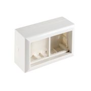 SM45/4 Коробка для открытой проводки на 4 модуля для механизмов 45х45мм(белый) Экопласт