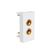 Аудио розетка HI-FI на 1 модуль 45х22,5, LK45
