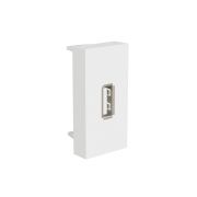 Розетка USB на 1 модуль 45х22,5, LK45