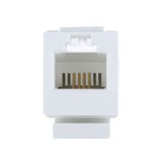 Механизм розетки телефонной RJ-12 (6 контактов)