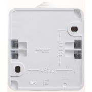 Выключатель 1-кл. ОП Этюд 10А IP44 10AX бел. SE BA10-041B