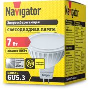 Лампа светодиодная 94 245 NLL-MR16-7-230-4K-GU5.3 7Вт 4000К нейтр. бел. GU5.3 500лм 220-240В Navigator 94245