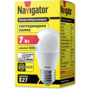 Лампа светодиодная 94 469 NLL-G45-7-230-4K-E27 7Вт шар 4000К нейтр. бел. E27 560лм 176-264В Navigator 94469
