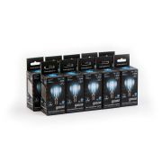 Лампа светодиодная филаментная Black Filament 7Вт P45 шар 4100К нейтр. бел. E14 580лм GAUSS 105801207